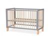 [OUTLET]  Kinderkraft Lunky XL Łóżeczko Drewniane Barierka Grey
