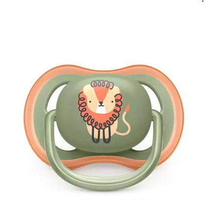 Avent Ultra Air Smoczek Uspokajający 6-18m Air Boy Deco Lion/Hippo