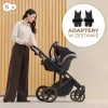 Kinderkraft Prime 2 Wózek Głęboko-Spacerowy Zestaw 2w1 Sandrose Beige