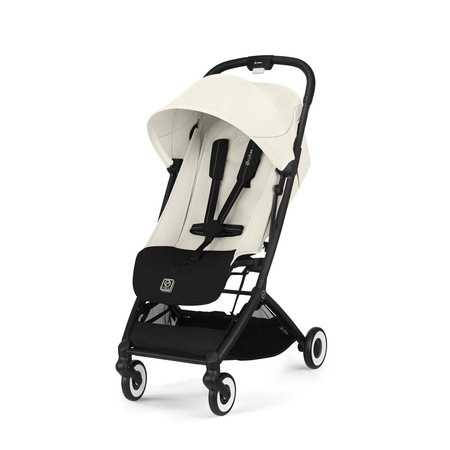 Cybex Orfeo Wózek Spacerowy Rama Black Canvas White 2025 + Cybex Pałąk