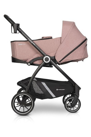 Euro-Cart Crox Pro - Wózek Spacerowy z Gondolą Miękką Rose