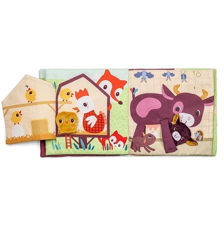 Lilliputiens Książeczka aktywizująca z mini-pacynkami Farma 12 m+