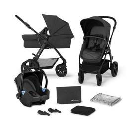 Kinderkraft XMOOV Wózek Wielofunkcyjny 3w1 + Fotelik Mink Black