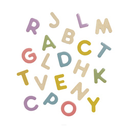 Micki Drewniane Magnetyczne Literki 53 szt Edukacyjna Zabawka