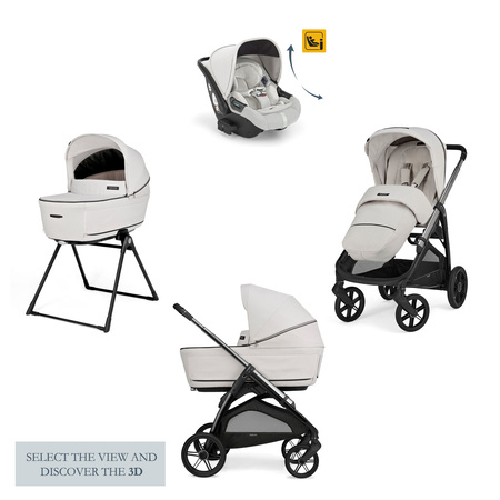 Inglesina Aptica System Quattro Wózek Głęboko-Spacerowy Fotelikiem Darwin Infant Recline Opal Ivory