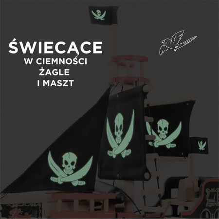 Le Toy Van Drewniany Statek Piracki Barbarossa