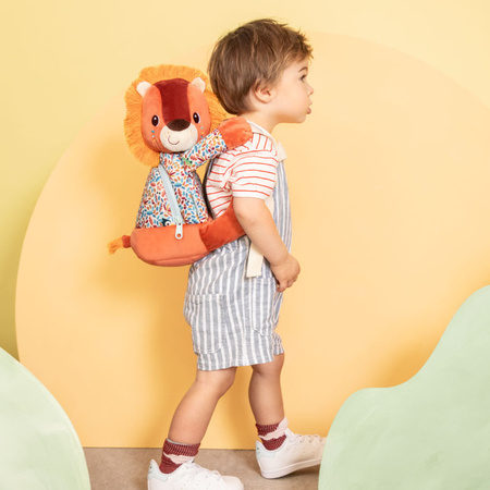 Lilliputiens Miękki plecak przytulanka Lew Jack