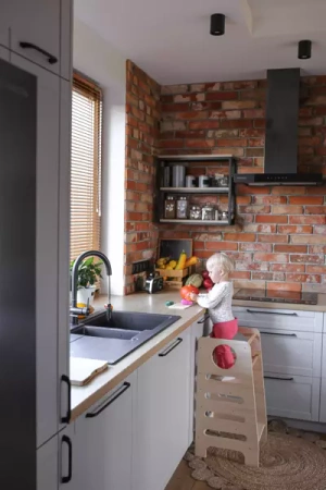 Baby Wood Kitchen Helper S Naturalny 