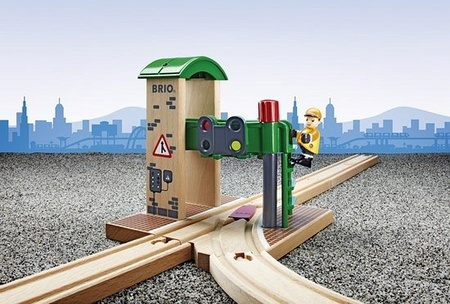 Brio World Zwrotnica z Sygnalizacją