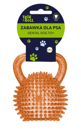 Trik&Roll Zabawka dla Psa Piłka Uchwyt Kolce 9,5cm Pomarańczowy