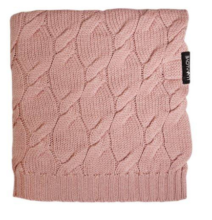Lullalove Kocyk z Wełny Merino, Kolekcja PREMIUM Piwonia 