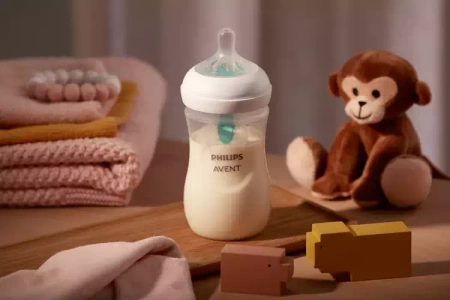 Avent Natural 3 Butelka Responsywna z Nakładką Antykolkową AirFree 1m+ 240ml 