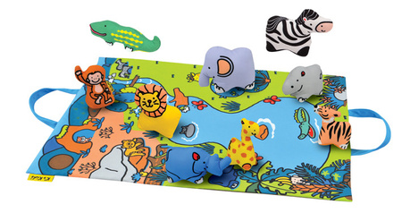 Training2s Mata Edukacyjna Z Zabawkami - Dżungla