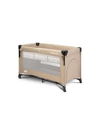 Caretero Esti Łóżeczko Turystyczne z Opuszczanym Bokiem Brown