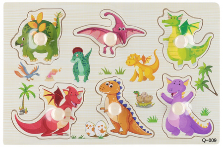 Mega Creative Puzzle Układanka drewniana Dinozaury