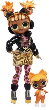 L.O.L lol Surprise OMG Winter Wonderland Suprise Missy Meow + Baby Cat Lalka z Szafą + Dziecko Missy Meow and Baby Cat