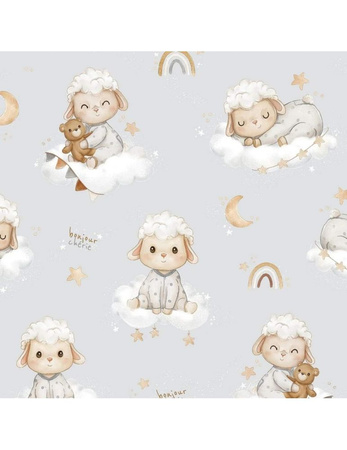 Bonjour Cherie Ochraniacz na szczebelki bambusowy 180/30 Owieczki