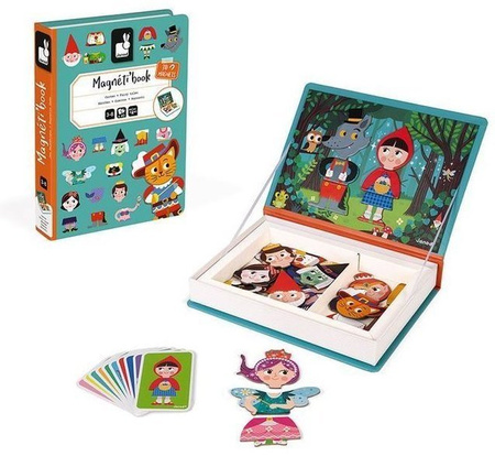 Janod Magnetibook Magnetyczna Układanka 3-8 Lat Świat Baśni 