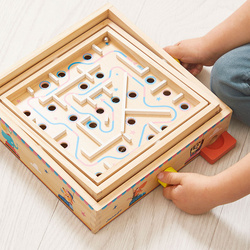 Janod Gra zręcznościowa Labirynt Ball Maze Applepop 5+