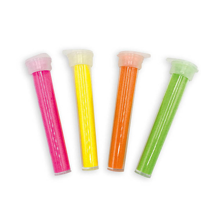 USZKODZONE OPAKOWANIE Janod Zestaw kreatywny Fluorescencyjny piasek Motyle 6+