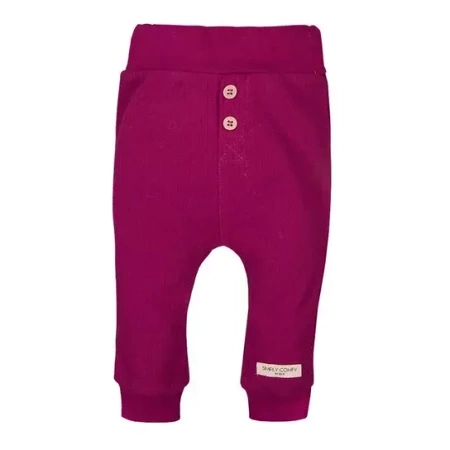 Ewa Klucze Legginsy Simply Comfy z Guzikami roz.68 Bordowy