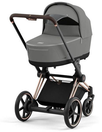 Cybex e-Priam 4.0 Rama ze Stelażem Siedziska + Gondola Wózek Głęboki Soho Grey