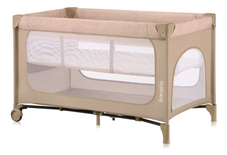 Lionelo Jasmin łóżeczko turystyczne Easy Fold Beige Sand