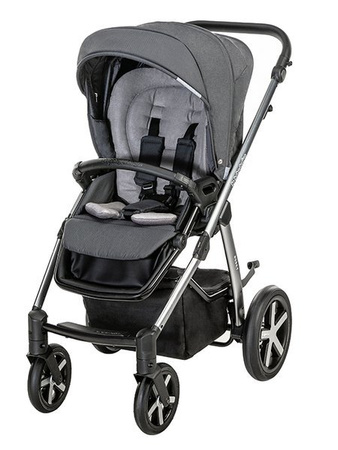 Baby Design Husky 2022 Wózek Głęboko-Spacerowy 	 107 Silver Grey Koła Pompowane 