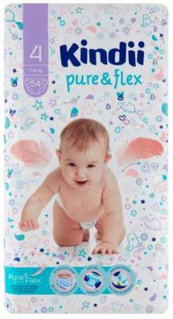 Pieluchy Jednorazowe Kindii Maxi 54 szt 4 7-14 kg