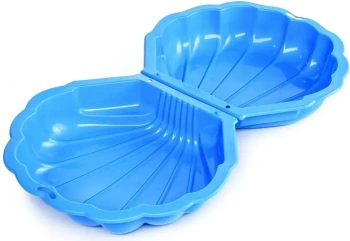 Piaskownica Muszelka Twins Niebieska 77x82x20