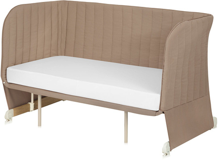 Lionelo Thomi Plus - wielofunkcyjne łóżeczko dziecięce 5w1 | Beige Carmel