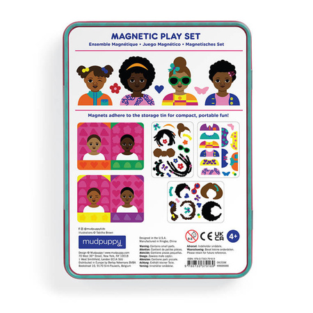 Mudpuppy Magnetyczne postacie Moje włosy, moja korona 4+