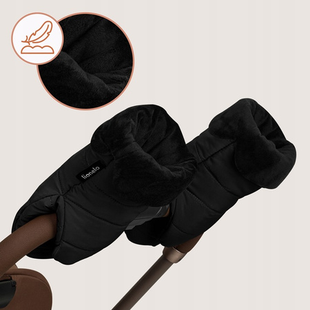 Lionelo Handmuff Rękawiczki do Wózka Black