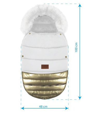 Babyactive Śpiwór Duży  Glossy White Silver DS_07