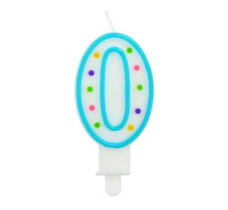 GoDan Świeczka Cyferka z Kropeczkami 0 75mm