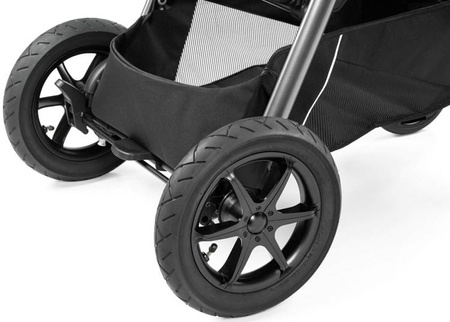 PegPerego GT4 Wózek Spacerowy Terenowy Black Shine