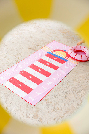 Quut Dwustronny ręcznik plażowy PlayTowels M (140 x 70cm) Lighthouse