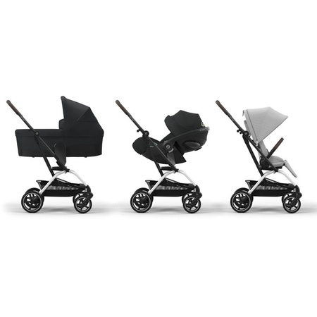 [OUTLET] Cybex Eezy S Twist Plus 2 Wózek Spacerowy Rama Srebrna Fog Grey 2024