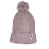 Lodger Czapeczka z wełny merino 100% różowa Rose 6-12m