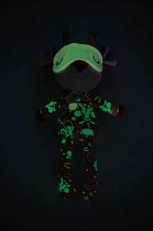 LILLIPUTIENS Przytulanka do spania z elementami fluorescencyjnymi Sarenka Stella 6m+