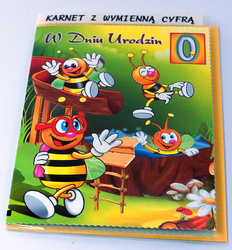 W&K Karta Karnet B6 z Cyfrą Przesuwaną