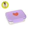 Lassig Lunchbox ze stali nierdzewnej Little Gang Heart lilac