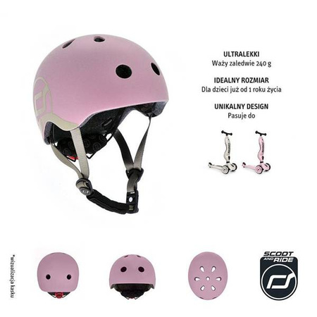 Scootandride Kask XXS-S Dla Dziecki 1-5 Lat  Rose