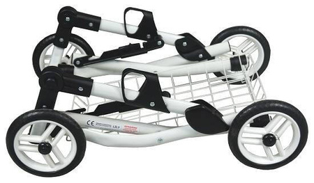 Adbor Lily Wózek dla Lalek Czerwone Kropki Lc-12