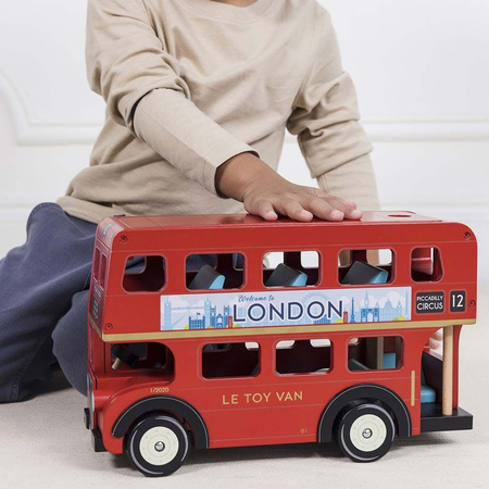 Le Toy Van Drewniany Piętrowy Autobus Londyn