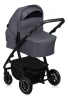 Lionelo Amber Plus Wózek Głęboko-Spacerowy 3w1 Grey Graphite