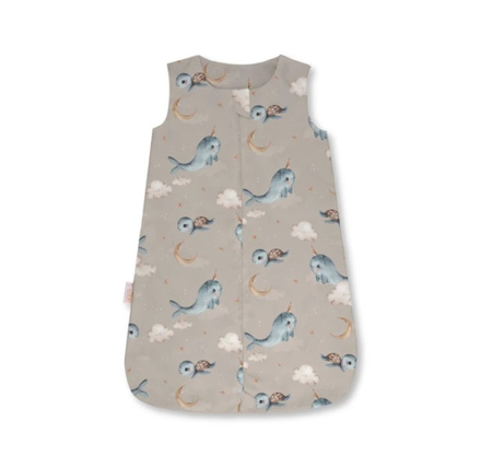 Waldin Śpiworek 1.5 TOG Wieloryb Ciemno Beżowy Rozmiar S