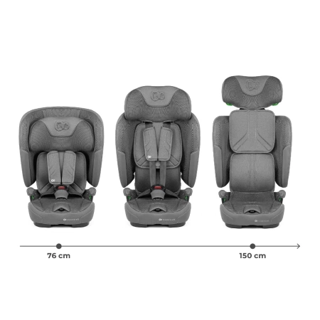 Kinderkraft FIX2GO Fotelik Samochodowy 9-36 kg Szary