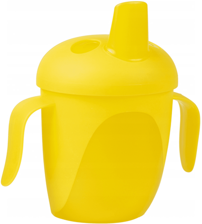 Canpol Babies Kubek Niekapek Twardy 240ml Tropical Bird  Yellow