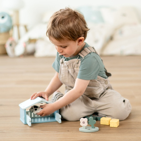 Done by Deer Zabawka Drewniana Mała Farma Krówka Dotti